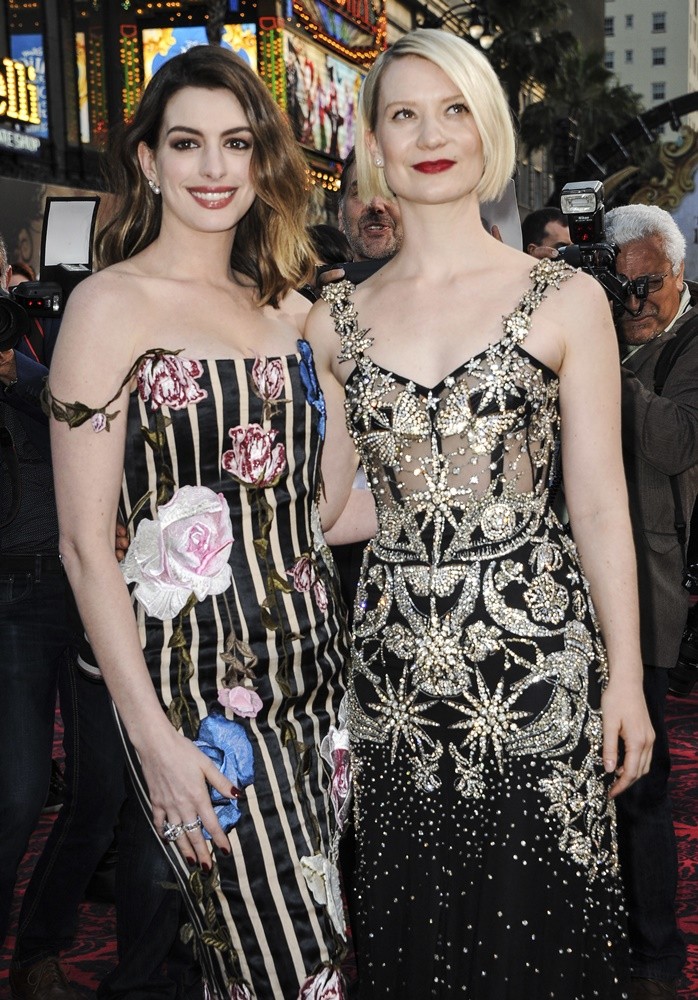 Film Premiere Alice Through The Looking Glass Featuring: Mia Wasikowska, Anne Hathaway Where: Los Angeles, California, United States When: 24 May 2016 Credit: Apega/WENN.com
