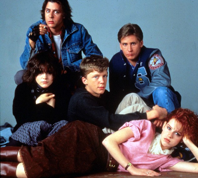 No Merchandising. Editorial Use Only. No Book Cover Usage.  Mandatory Credit: Photo by Moviestore/REX Shutterstock (1647141a)  The Breakfast Club,  Ally Sheedy,  Judd Nelson,  Anthony Michael Hall,  Emilio Estevez,  Molly Ringwald  Film and Television